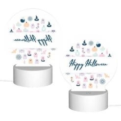 Round Acrylic Night Light, A Collection Of Halloween-themed Images -Cute Night Light Shop 018d510bd81fd102b89c86e1330609a6b87da0cb