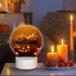 Round Acrylic Night Light, A Group Of Pumpkins Are Sitting In A Pot. 8 Round Acrylic Night Light, A Group Of Pumpkins Are Sitting In A Pot. -Cute Night Light Shop 0197e980fcec2464e39751c3dad6639a7ad6e7de