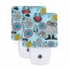 Night Light Set Of 2, A Cartoon Owl Wearing Glasses And Standing On A Snowflake. 2 Night Light Set Of 2, A Cartoon Owl Wearing Glasses And Standing On A Snowflake. -Cute Night Light Shop 01b979718b17a7a65c2b00d8b47b5d9cb7abfffc