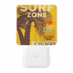 Night Light, A Poster Advertising Surfing In Long Beach. -Cute Night Light Shop 0232f67c2cedb6917775c98d51abd8e052bc6dd2