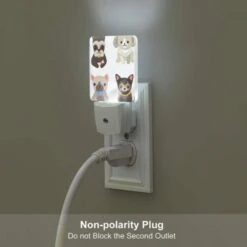 Night Light, Four Different Colored Dogs Are Shown In A Row. -Cute Night Light Shop 0243caa09e52f7a62fcef78659eb907aa1e381fd