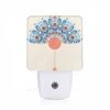 Night Light, A Colorful Design With A Red Circle In The Center. -Cute Night Light Shop 02d51dc1368275f31a5ba59d1ade5a6199581227