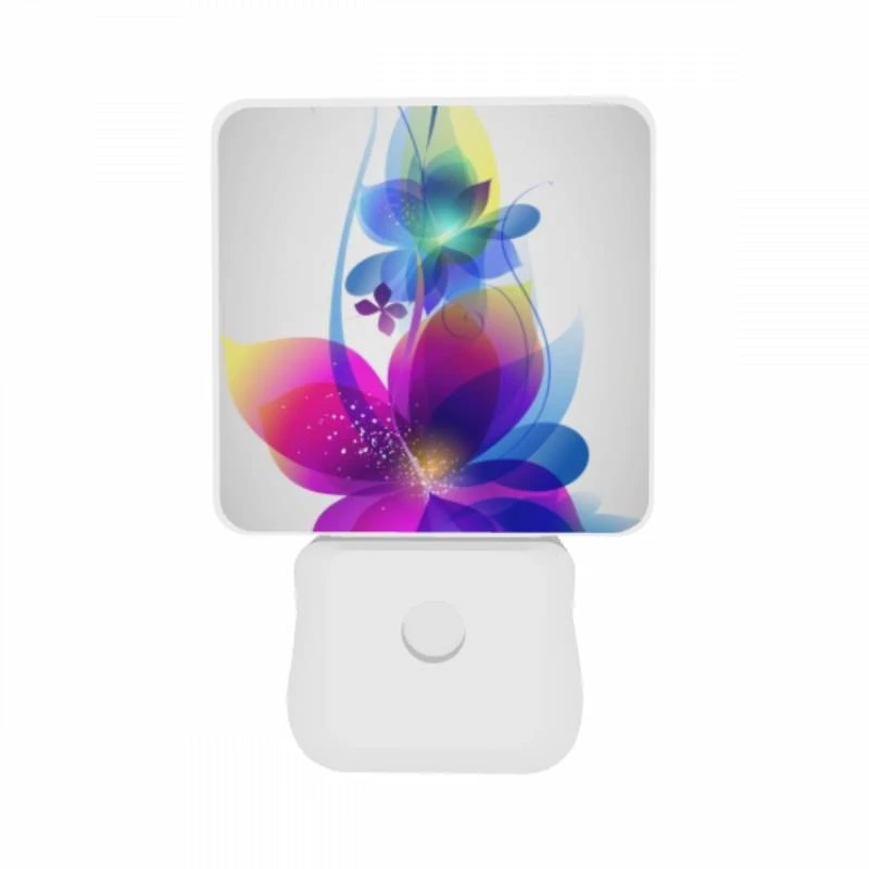 Night Light Set of 2, A colorful flower with a blue center and yellow petals. Night Light Set Of 2, A Colorful Flower With A Blue Center And Yellow Petals. -Cute Night Light Shop 03b679ec8a31534b7305c365ed72b7fa3a034fa6