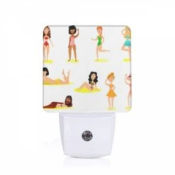 Night Light, A Collection Of Cartoon Women In Various Poses.