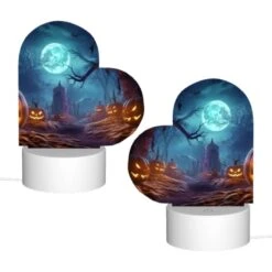 Love Acrylic Night Light, A Night Scene With A Full Moon And A Bunch Of Pumpkins. -Cute Night Light Shop 0500f64f65f544d7ffba064b4b091d40b1b823f1