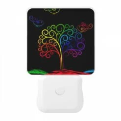 Night Light, A Colorful Tree With Three Birds Flying Around It. -Cute Night Light Shop 054afa7e239135220f83678a10faafb7ec88367a