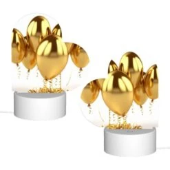 Love Acrylic Night Light, A Bunch Of Gold Balloons Are Tied Together. -Cute Night Light Shop 05b87ffb73433330e50b0f010109af6a02a50081