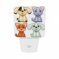 Night Light Set Of 2, Four Different Colored Cats Are Sitting Down. 8 Night Light Set Of 2, Four Different Colored Cats Are Sitting Down. -Cute Night Light Shop 0606e56bea50571e41b38a301390923e55505e1e