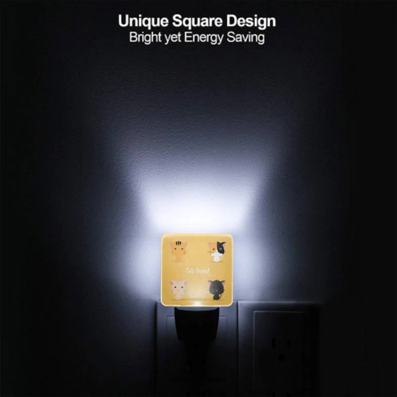 Night Light Set of 2, Four different colored cats are shown in a row. Night Light Set Of 2, Four Different Colored Cats Are Shown In A Row. -Cute Night Light Shop 07f8722cb1bdf3c53789213c4d88205049e2064d