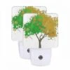 Night Light Set Of 2, A Tree With Green And Yellow Leaves. 1 Night Light Set Of 2, A Tree With Green And Yellow Leaves. -Cute Night Light Shop 08a24d265ef8a4dcdd0ccf74798fa0e82b824123