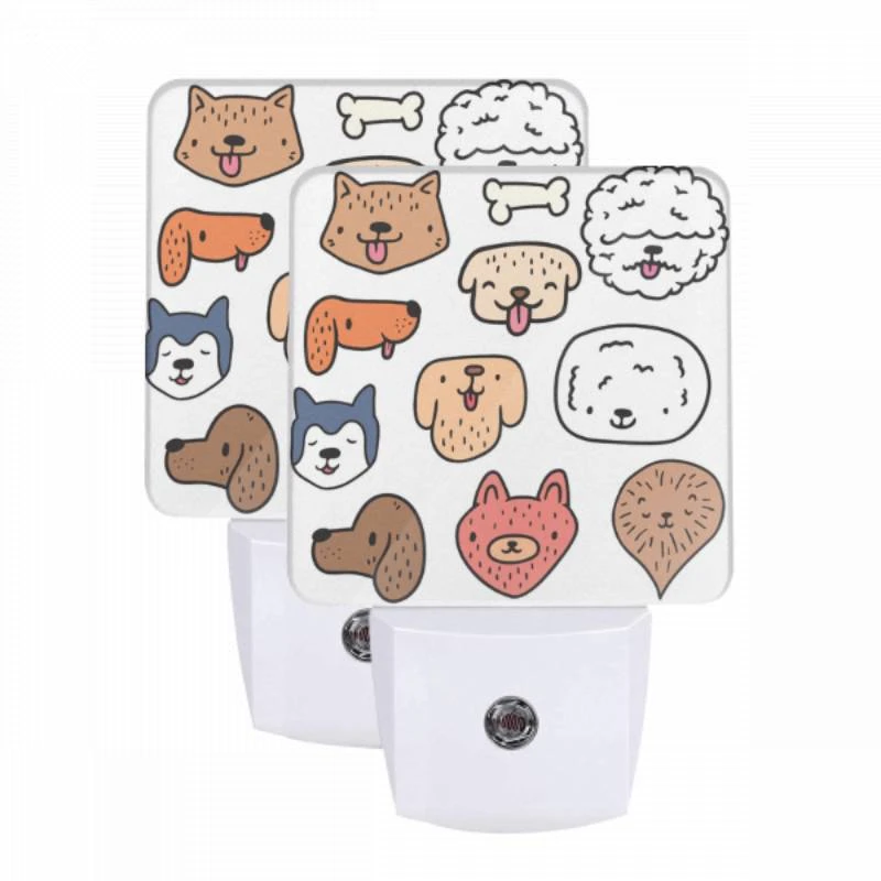 Night Light Set of 2, A collection of different colored dog and cat stickers. Night Light Set Of 2, A Collection Of Different Colored Dog And Cat Stickers. -Cute Night Light Shop 08e4c641555aad8a053ca53ffabf3b73fd2092a7