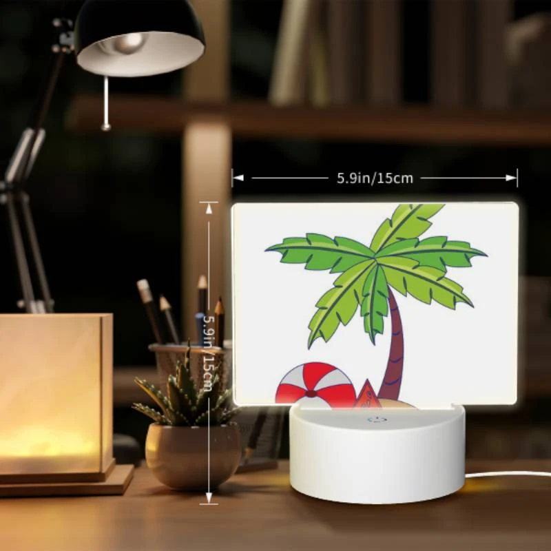 Rectangular Acrylic Night Light, A colorful cartoon of a palm tree Rectangular Acrylic Night Light, A Colorful Cartoon Of A Palm Tree -Cute Night Light Shop 095bbe7d4490b3c3c7435f298fec4069afa89c3c