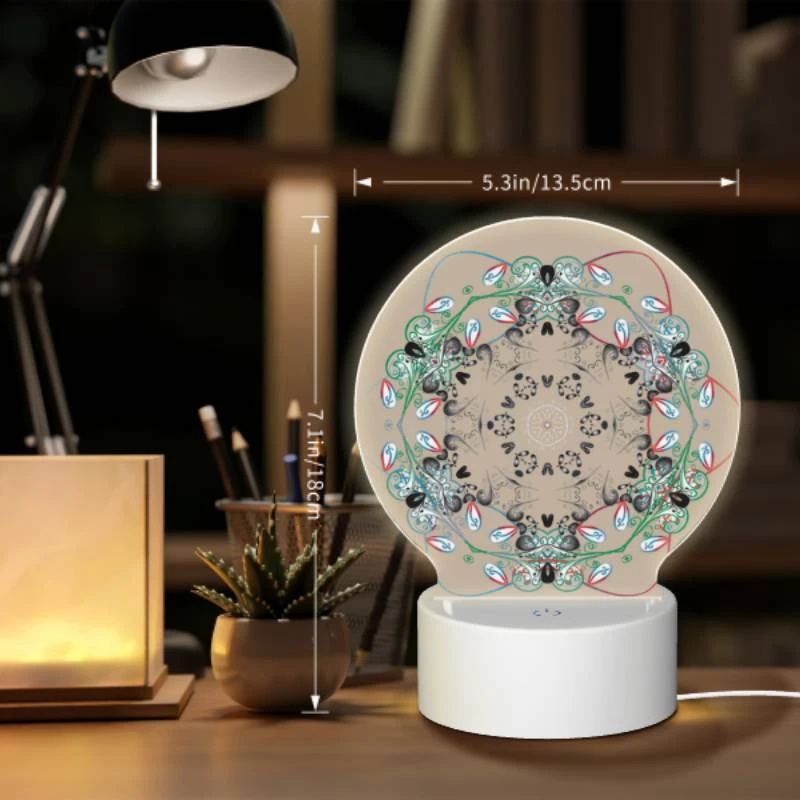 Round Acrylic Night Light, A colorful design with a circle in the center. Round Acrylic Night Light, A Colorful Design With A Circle In The Center. -Cute Night Light Shop 0978a80f22bfb5311d6abd44d6afe94224e98679