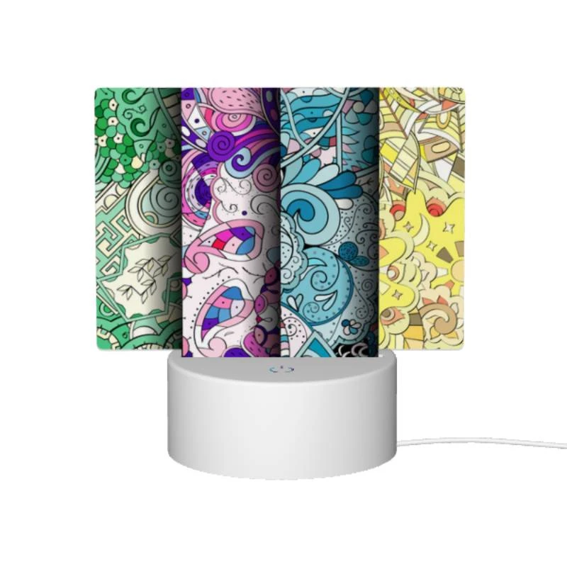 Rectangular Acrylic Night Light, Three colorful designs are displayed on a wall. Rectangular Acrylic Night Light, Three Colorful Designs Are Displayed On A Wall. -Cute Night Light Shop 09c0ba43a5406a05aa8a64e8da190c970fd63b51