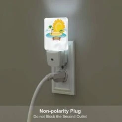 Night Light, A Cartoon Of A Sunny Beach With Palm Trees And A Sun. -Cute Night Light Shop 0a159200fd8c67fc4c1b32877374446cb8573f7b