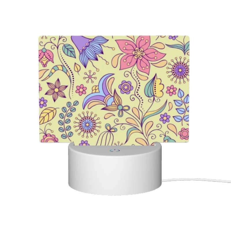 Rectangular Acrylic Night Light, A colorful floral pattern with purple Rectangular Acrylic Night Light, A Colorful Floral Pattern With Purple -Cute Night Light Shop 0bb935a4e677e958a1ff82a7e0fda079a8c71458