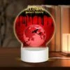 Round Acrylic Night Light, A Halloween Night Party Poster With A Red Moon And Bats. -Cute Night Light Shop 0bec3f41183fad8652915ac8060cde064b3de57d