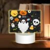 Rectangular Acrylic Night Light, A Cartoon Of A Ghost With A Banner That Says "boo". -Cute Night Light Shop 0c0bbc00cda21848ddc3a94f2131574967b8db5f