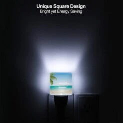 Night Light, A Beautiful Beach Scene With A Blue Ocean And Palm Trees. -Cute Night Light Shop 0c20299323c70e30c0264b70c69558ed3efb2b07