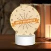 Round Acrylic Night Light, A Spooky Halloween Sign With A Spider Web And Bats. -Cute Night Light Shop 0d05584fb4e040de67a29346242d06dd00442c3b