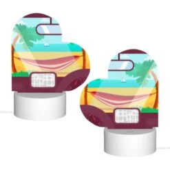 Love Acrylic Night Light, A Car's View Of A Beach With A Hammock And A Boat In The Water. -Cute Night Light Shop 0e16008faa2d578ef2778a3674007d6fdd216ce9