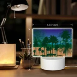 Rectangular Acrylic Night Light, A Beach Scene With Palm Trees And A Boat. 7 Rectangular Acrylic Night Light, A Beach Scene With Palm Trees And A Boat. -Cute Night Light Shop 0f007f130a5b436b786032e19688c575bf4423e6