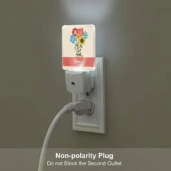 Night Light Set Of 2, A Bouquet Of Flowers With A Bow On Top. -Cute Night Light Shop 10856a0344e2c994810913328a85fee5ede621e4