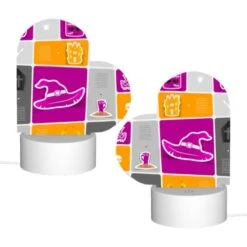 Love Acrylic Night Light, A Collection Of Halloween Images On A Pink Background. -Cute Night Light Shop 10fc92062814b1b3f8c485941729521d3c3dc708