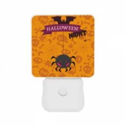 Night Light Set Of 2, A Halloween Night Sign With A Spider And Bats. -Cute Night Light Shop 12baa75afdefbac76021b53670f386e13f2d4213