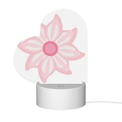 Love Acrylic Night Light, A Pink Flower With A White Center. -Cute Night Light Shop 1375f04ae5f35fc9890b98db70d0e4273a101fd7