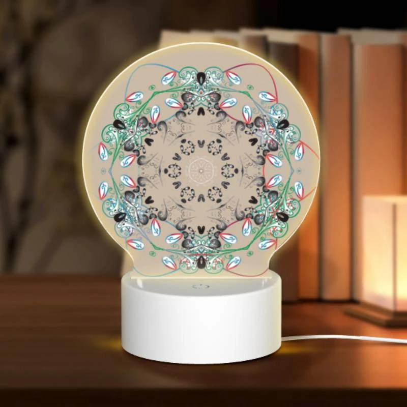 Round Acrylic Night Light, A colorful design with a circle in the center. Round Acrylic Night Light, A Colorful Design With A Circle In The Center. -Cute Night Light Shop 138b032b511e7b47245ba16844a2ce1888493899