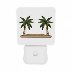 Night Light Set Of 2, Two Palm Trees On A Sandy Beach. -Cute Night Light Shop 13b8897a6da48d0ae0a78700eec110b949f77377