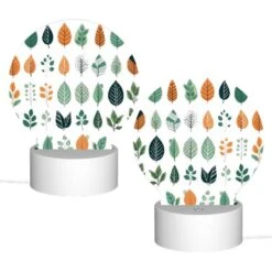 Round Acrylic Night Light, A Collection Of Leaves In Different Colors. 3 Round Acrylic Night Light, A Collection Of Leaves In Different Colors. -Cute Night Light Shop 13e78c85f52366f266ff95bb62a4e0c47de8840d