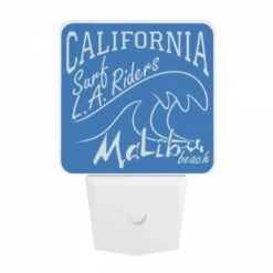 Night Light, A Blue Surfboard With The Words California Surf Riders On It. -Cute Night Light Shop 14dd597f818f279c8968709b94b66b3cbc09d6fa