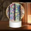 Round Acrylic Night Light, Four Different Colored Paintings Of A Flower. -Cute Night Light Shop 154b75af41aa0a8eda8b895c3d14dc359ad6ec97