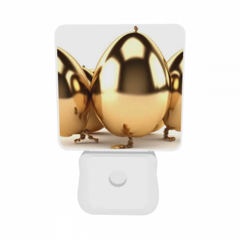Night Light Set of 2, A group of gold eggs are sitting on a white background. Night Light Set Of 2, A Group Of Gold Eggs Are Sitting On A White Background. -Cute Night Light Shop 16014bab32322cce7ca578e180f9f309f089dd47