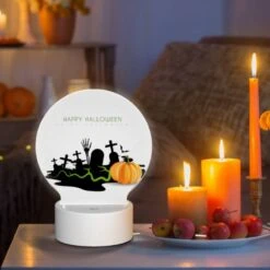Round Acrylic Night Light, A Halloween Poster With A Pumpkin And A Cross. 8 Round Acrylic Night Light, A Halloween Poster With A Pumpkin And A Cross. -Cute Night Light Shop 17d98c5699f0888b7bd7d1d00d2495fff6818f80