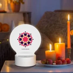 Round Acrylic Night Light, A Colorful Flower With A Pink Center And Purple Petals. 8 Round Acrylic Night Light, A Colorful Flower With A Pink Center And Purple Petals. -Cute Night Light Shop 17e79b492f8d5ef58a83edc5721eec24c472547a