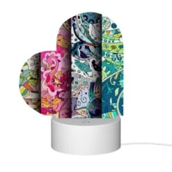 Love Acrylic Night Light, Four Different Colored Paintings Of Flowers. -Cute Night Light Shop 187f125c3a1638834048d1c3df9a0598e86fcf80