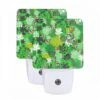 Night Light Set Of 2, A Green And Yellow Floral Pattern With Bees And Flowers. -Cute Night Light Shop 199e48e97beef65153d0fd653a59074721f99520