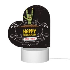 Love Acrylic Night Light, A Happy Halloween Sign With A Bat And A Pumpkin. -Cute Night Light Shop 1a928a98b7862acad9cca3728d531766a44de317