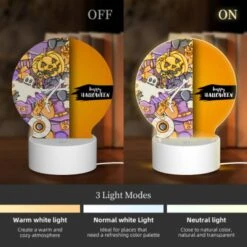 Round Acrylic Night Light, A Colorful Halloween Themed Cell Phone Case. 4 Round Acrylic Night Light, A Colorful Halloween Themed Cell Phone Case. -Cute Night Light Shop 1aed37126b7fb2272ca90b1e16a543dbe30b5534