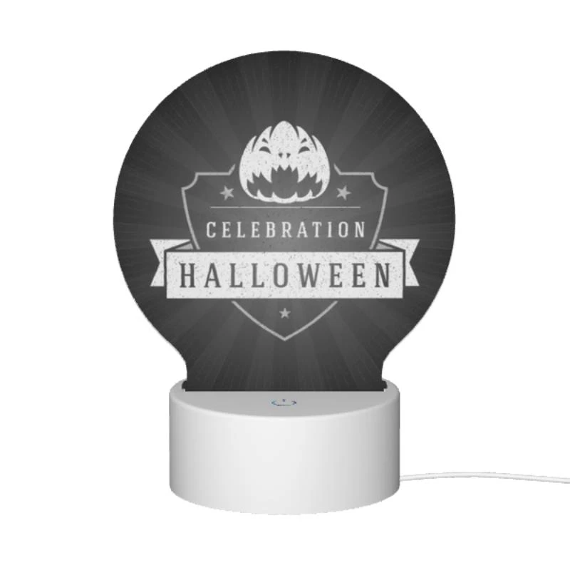 Round Acrylic Night Light, A logo for a celebration of Halloween. Round Acrylic Night Light, A Logo For A Celebration Of Halloween. -Cute Night Light Shop 1b4a29d7080a36f5a53f778d3b3418a5a11f1b06