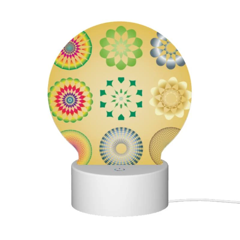 Round Acrylic Night Light, A collection of colorful geometric shapes. Round Acrylic Night Light, A Collection Of Colorful Geometric Shapes. -Cute Night Light Shop 1b55dbf922d3858c20f5241b6c47e0059d84d180