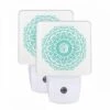 Night Light Set Of 2, A Blue And Green Flower Design. -Cute Night Light Shop 1b8840ef2cc8dd5512f2c5828c17015a7d05fb2c