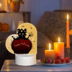 Love Acrylic Night Light, A Halloween Themed Image With A House -Cute Night Light Shop 1c9e1be10b80646f59179158de2626b6187e1f19