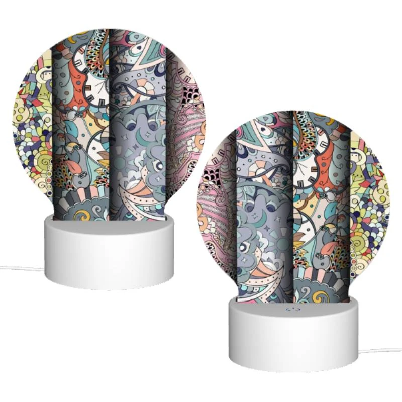 Round Acrylic Night Light, Three colorful clocks are displayed on a wall. Round Acrylic Night Light, Three Colorful Clocks Are Displayed On A Wall. -Cute Night Light Shop 1da96f7b0e751f462012901b6454794237dafd2e