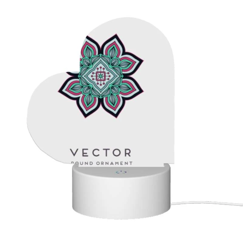 Love Acrylic Night Light, A round ornament with a colorful flower design. Love Acrylic Night Light, A Round Ornament With A Colorful Flower Design. -Cute Night Light Shop 1dc6c21827a414ac59b5527258e040248f108030