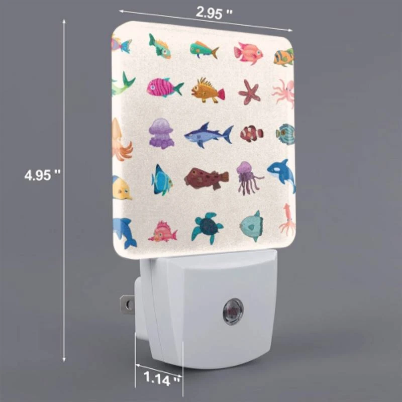 Night Light, A collection of colorful fish and sea creatures. Night Light, A Collection Of Colorful Fish And Sea Creatures. -Cute Night Light Shop 1e699eab2714c13586c9c224eada98dd201dc5d9