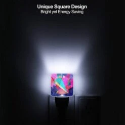 Night Light, A Colorful Abstract Art Piece With A Blue Background. -Cute Night Light Shop 1ecc0275d280289274428cc93e00a12e2c2040a9